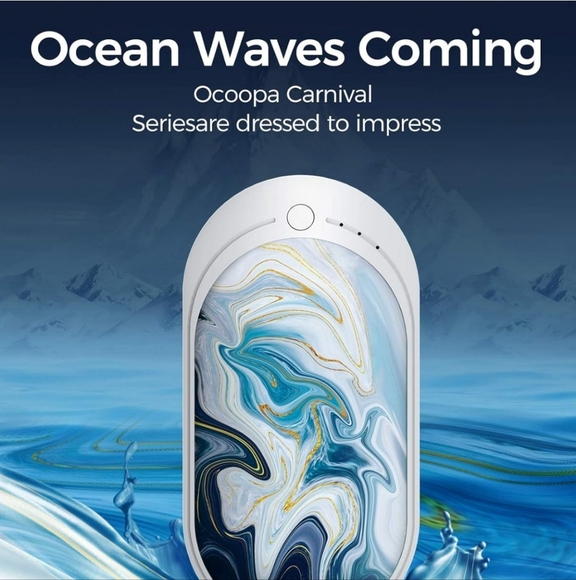 Ocoopa Hand Warmer with Marble Design - Picture 3 of 6